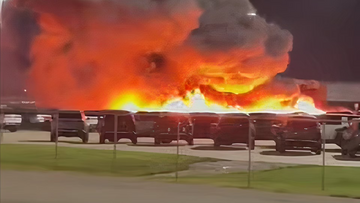 Fire Breaks Out at Rivian Factory Parking Lot, Cause Under Investigation