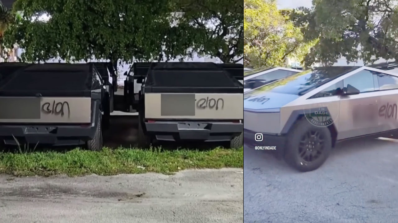 Vandalized Cybertrucks in Florida have been cleaned off of graffiti — thanks to the stainless steel body of the Tesla truck