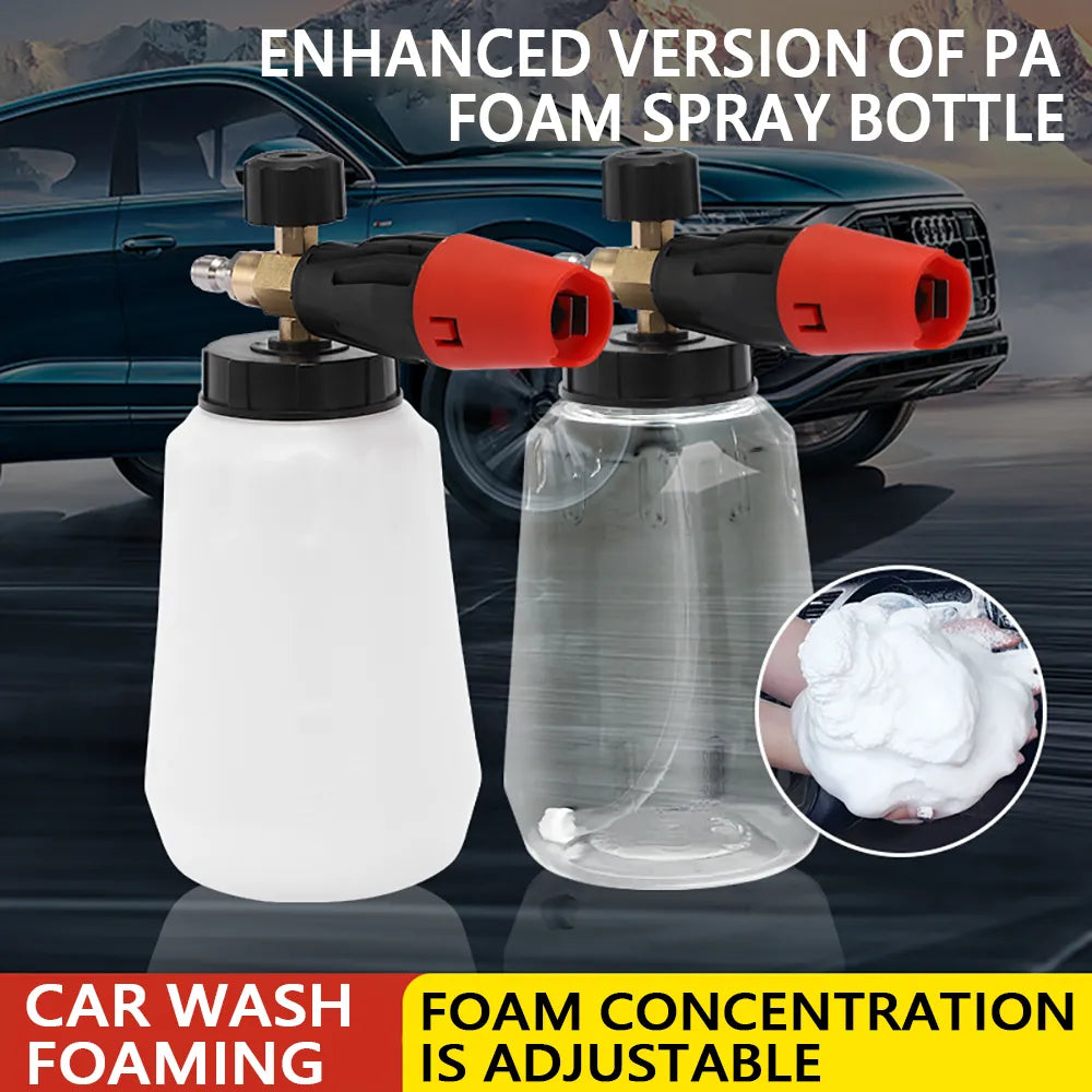 High Pressure ABS Snow Foam Gun: Adjustable Soap Sprayer for Car Wash - Pressure Washer Accessory