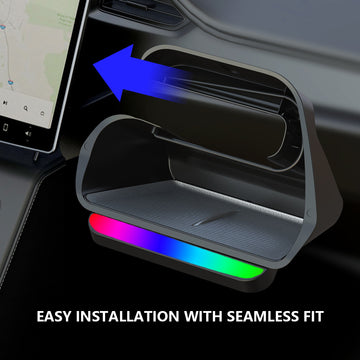 Center Console Screen Ambient Light Storage Box For Tesla Model 3 Highland/Y/3