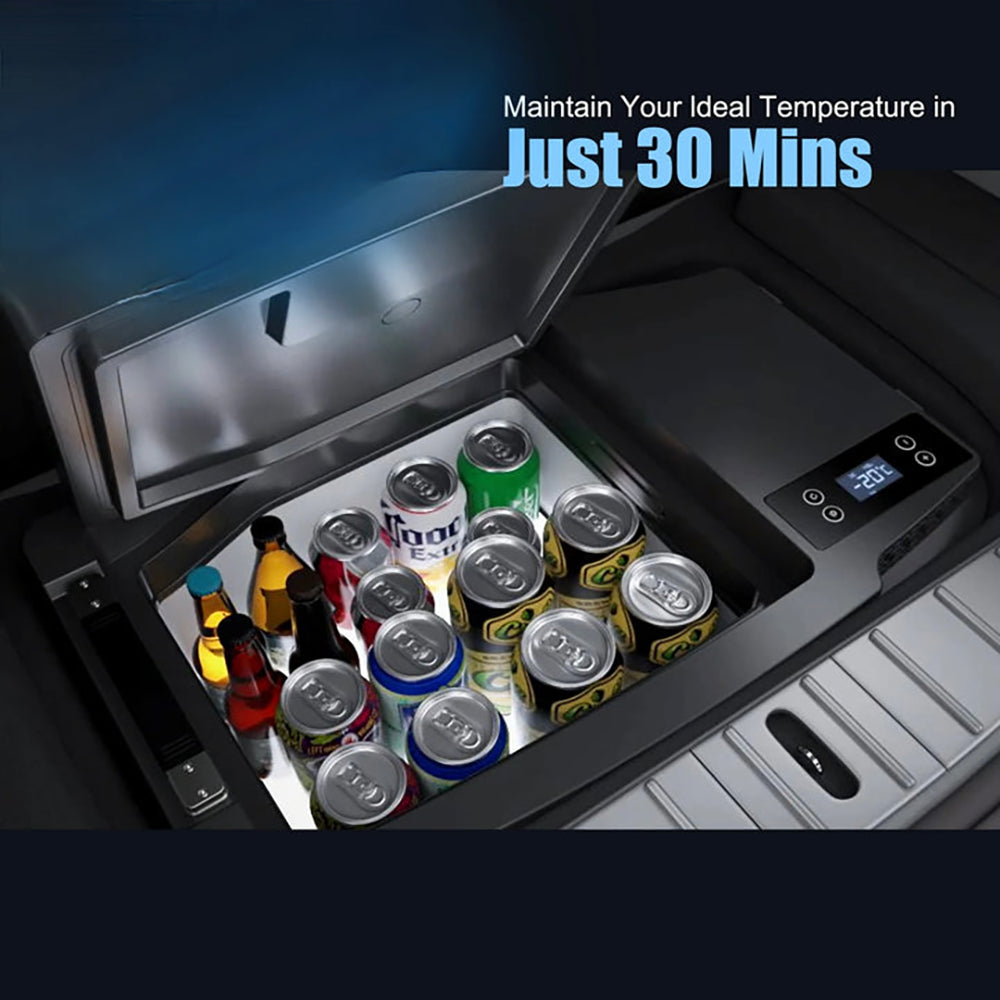 Car Mounted Refrigerator - 20L Capacity Preservation, Ideal for Outdoor Use with Tesla Model 3