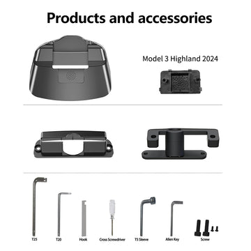 Screen 4-Directional Rotating Mount For Tesla Model 3 Highland