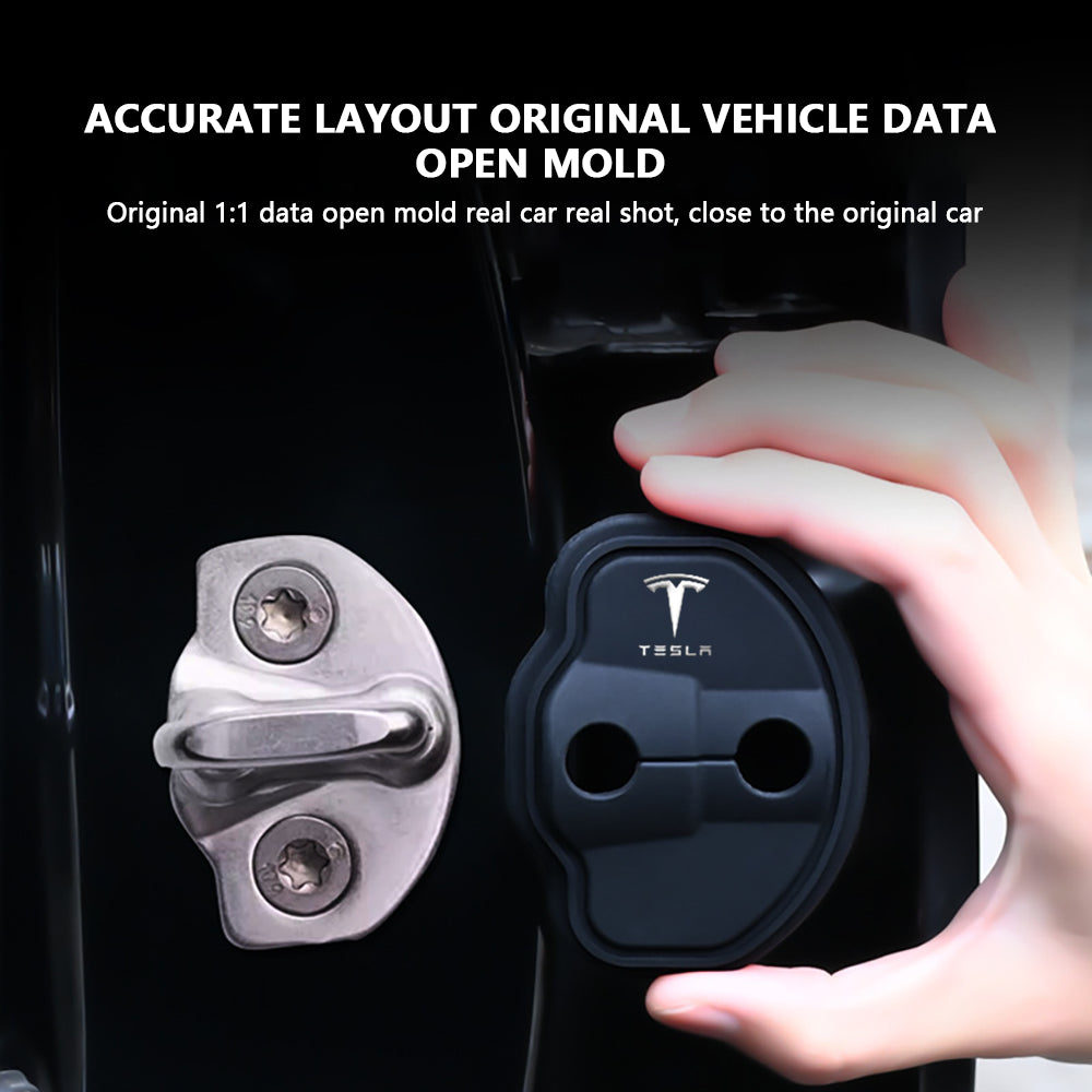 Silicone Door Lock Cover For Model 3/Y (4 Pcs)