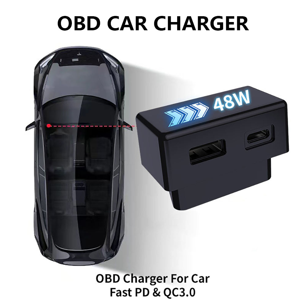 Universal Dual Port OBD Charging Docking Station for Tesla Model 3/Y/X/S