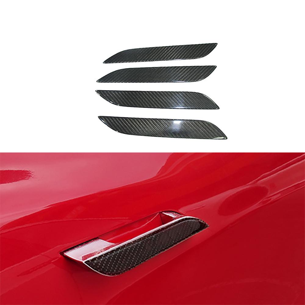 External handle patch carbon fiber door handle patch modification accessories decoration for Tesla Model S