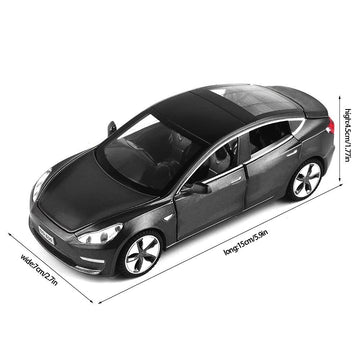 1:32 Scale Model 3 Car Toy with Sound and Light, an Intricately Detailed Diecast Mini Vehicle, Ideal for Tesla Model 3 Collectors and Kids