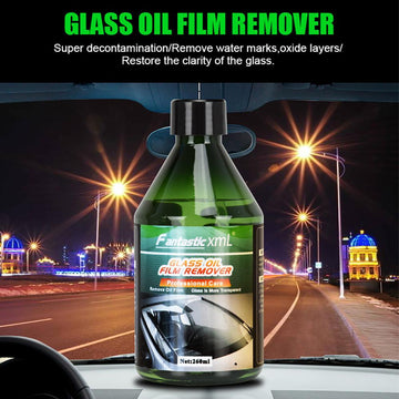 High-Quality Glass Cleaner (260ml) Crystal Clear Auto Glass Revitalizer: Heavy-Duty Streak-Free Cleaner & Stubborn Oil Film Remover for Pristine Clarity