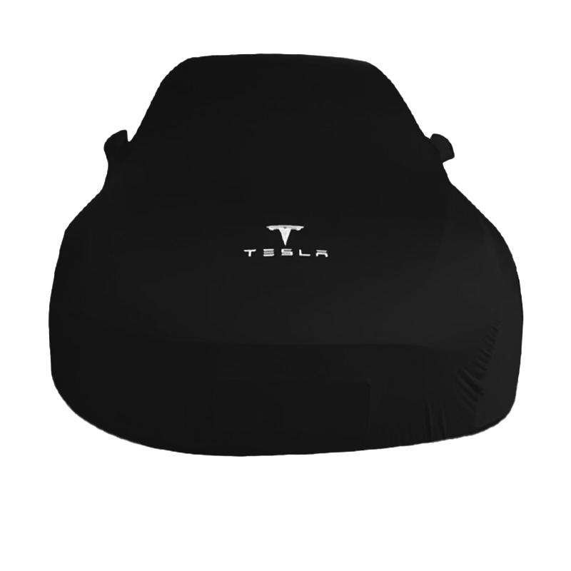 Premium Indoor Fleece Car Cover - Scratch-Resistant, Breathable, Stretchy Fit, sunshade cover indoor elastic cotton Suitable for Tesla Model 3/Y/S