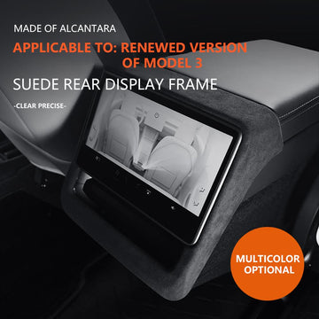 Alcantara Suede Modified Rear Air Outlet Decorative Frame For Tesla Model 3 highland