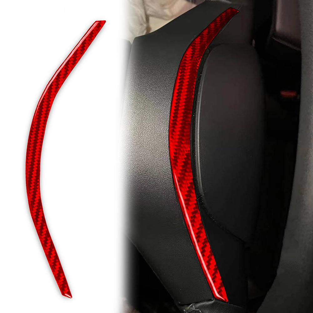 Epoxy Carbon Fiber steering Wheel U-Shape Triming sticker For Tesla Model Y 2020-2024 Model 3 2017-2023