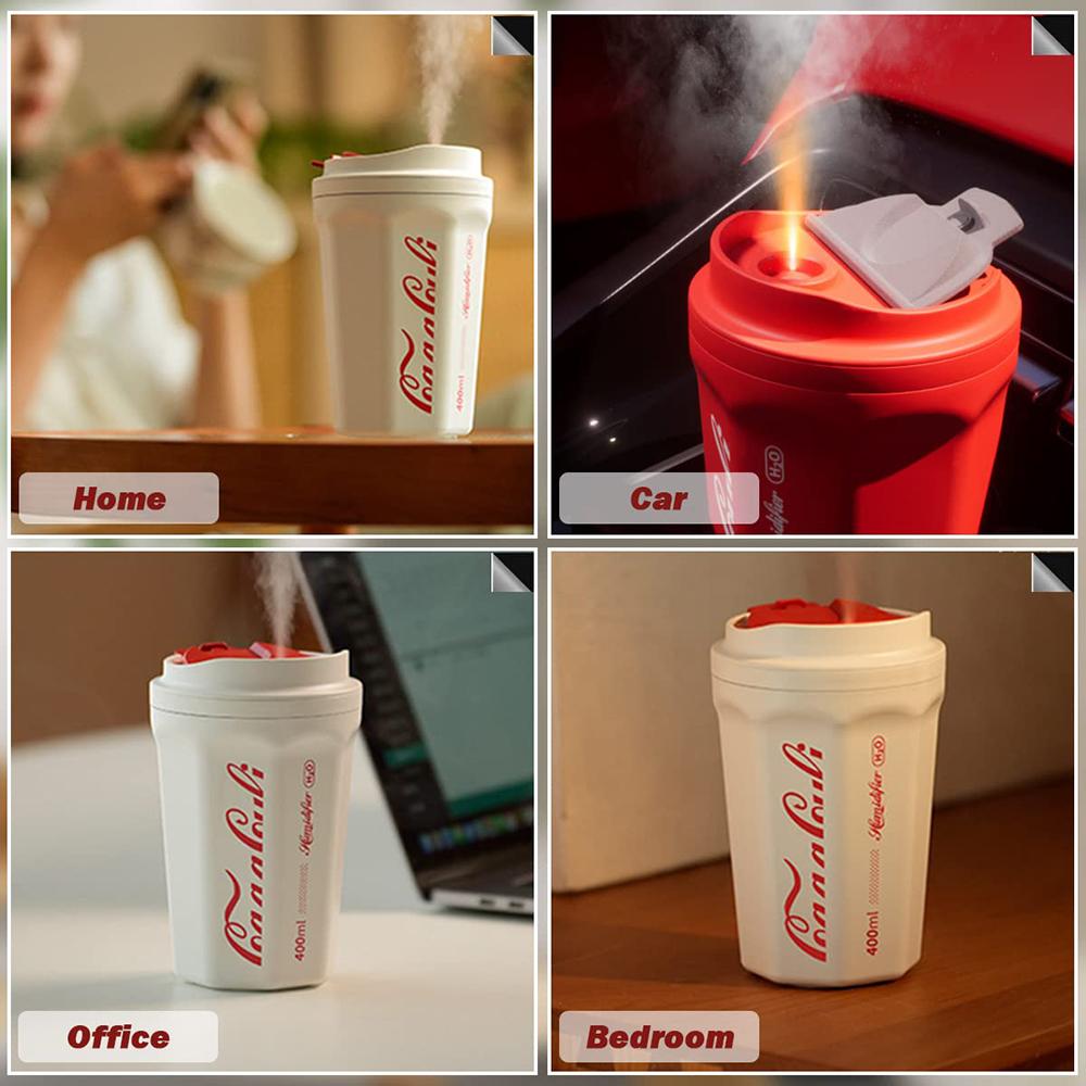 Coke cup humidifier usb charging car air humidifier home wireless flame humidifier wholesale for Tesla