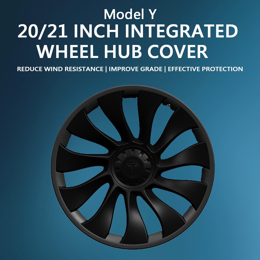 ABS 20"/21" Integrated Wheel Hub Cap Modification Accessories Hub Protection Ring For Tesla Model Y