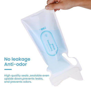 Portable Urine Bags - Emergency Travel Solution For Traffic Jams, Camping, And Mobility Needs (4 in a pack)