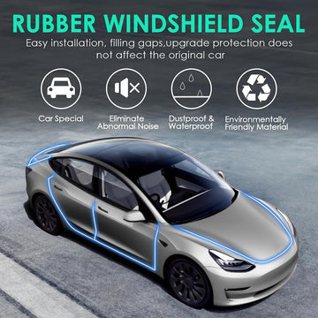 Door sound insulation rubber sealing strips for Tesla model 3/Y