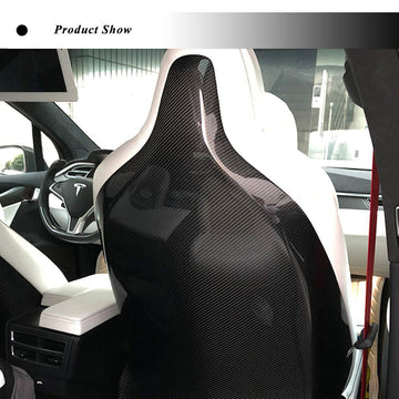 carbon fiber seat back, front driver’s seat and passenger seat back for Tesla Model X (2016-2021)