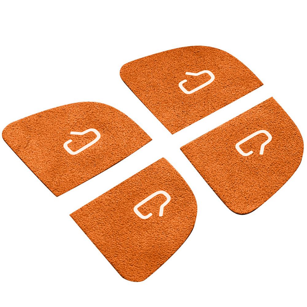 Alcantara Car Door Modified Switch Decorative Suede Sticker For Tesla Model 3 (4 Pcs)