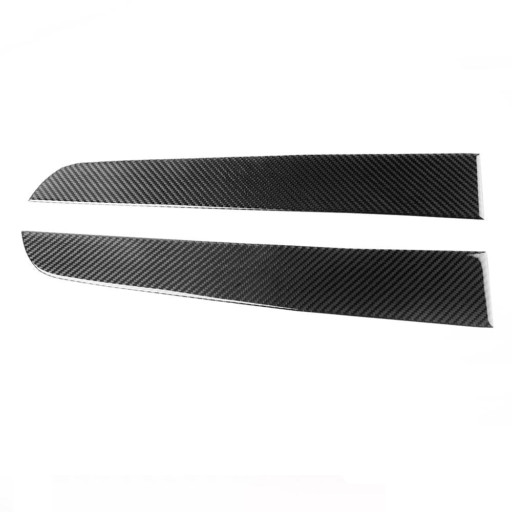 Epoxy Carbon fiber central control side decoration strips(4 Pcs) for Tesla Model 3 Highland