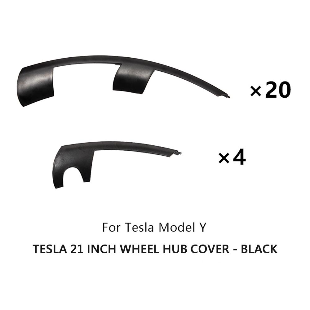 21" Precision-Fit Wheel Rim Protector Segmented Snap-On Installation Decorative Cover For Tesla Model Y