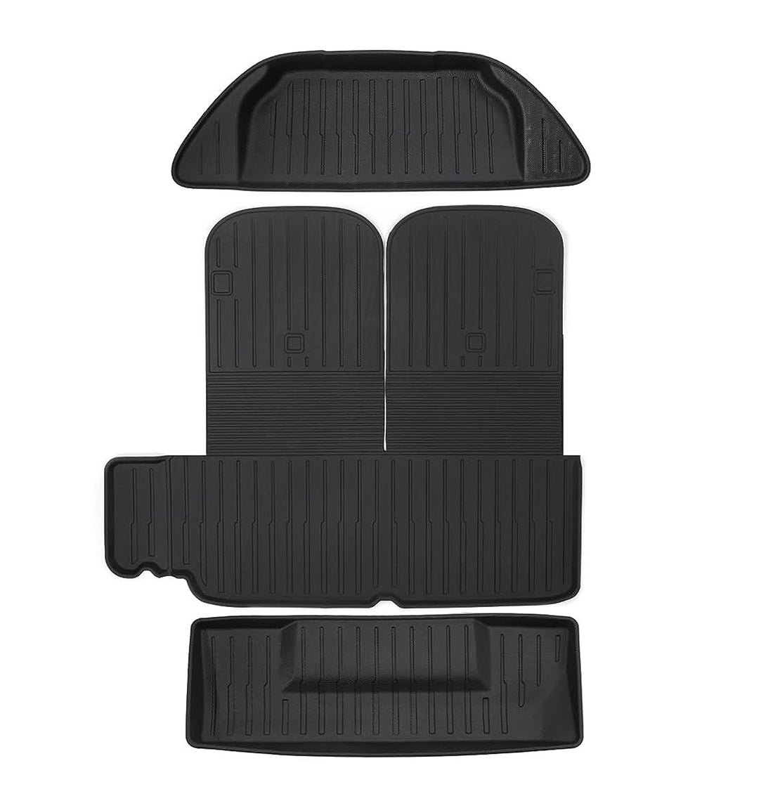 All-Weather TPE Floor Mats [Left Rudder] (only for seven seats) for Tesla Model X