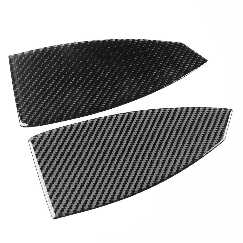 Epoxy Carbon Fiber Rear Position Lamp Tail Light Above Panel Buffer Pad Cover Trim Stickers (set of 2 Pcs) for Tesla Model 3 Highland