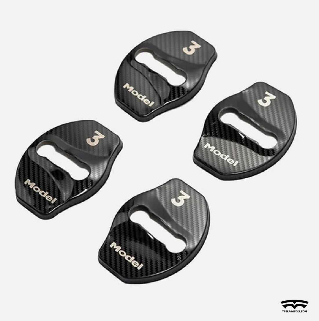 Door Latch Lock Protector (4Pcs) For Tesla Model 3