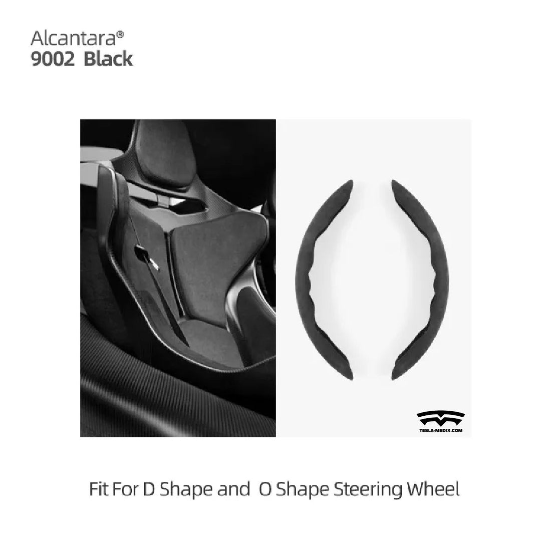 Alcantara Steering Wheel Cover Tesla Model 3/Y