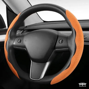 Alcantara Steering Wheel Cover Tesla Model 3/Y