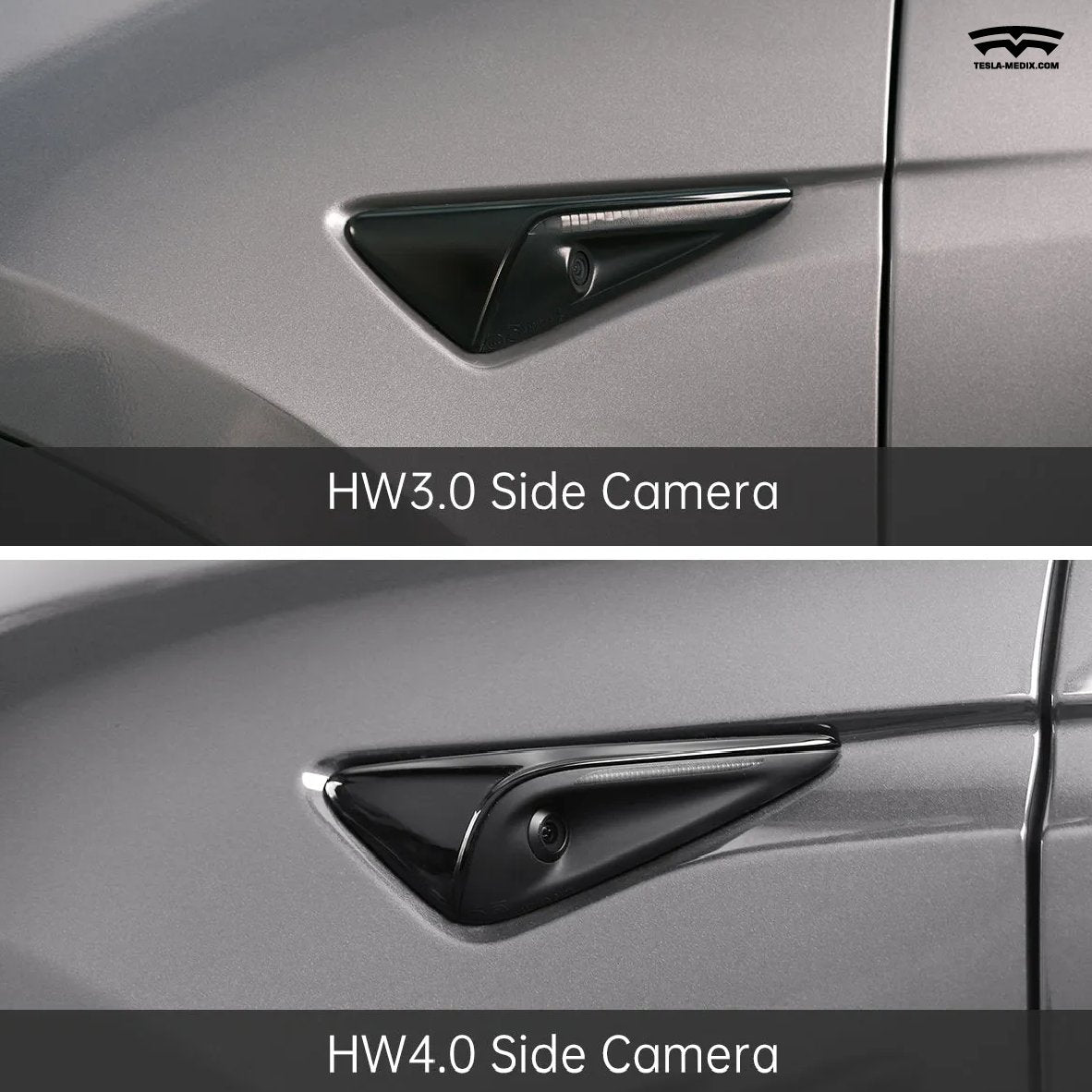 Real Carbon Fiber Side Camera Covers for Tesla Model 3/Y