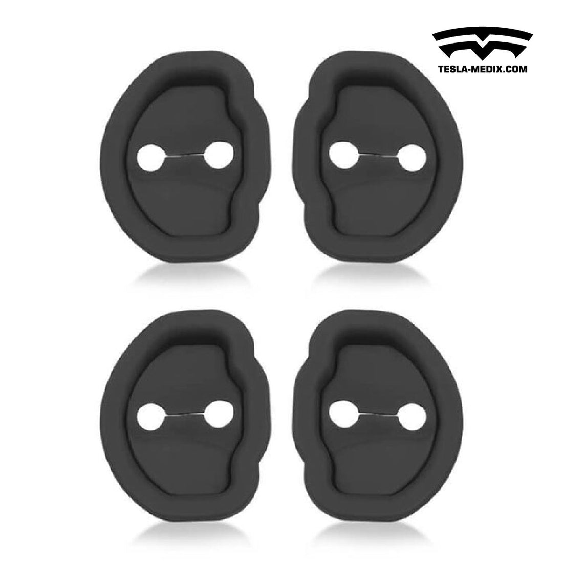 Silicone Door Latch Lock Protector Soundproof (4Pcs) for Tesla Model 3/Y