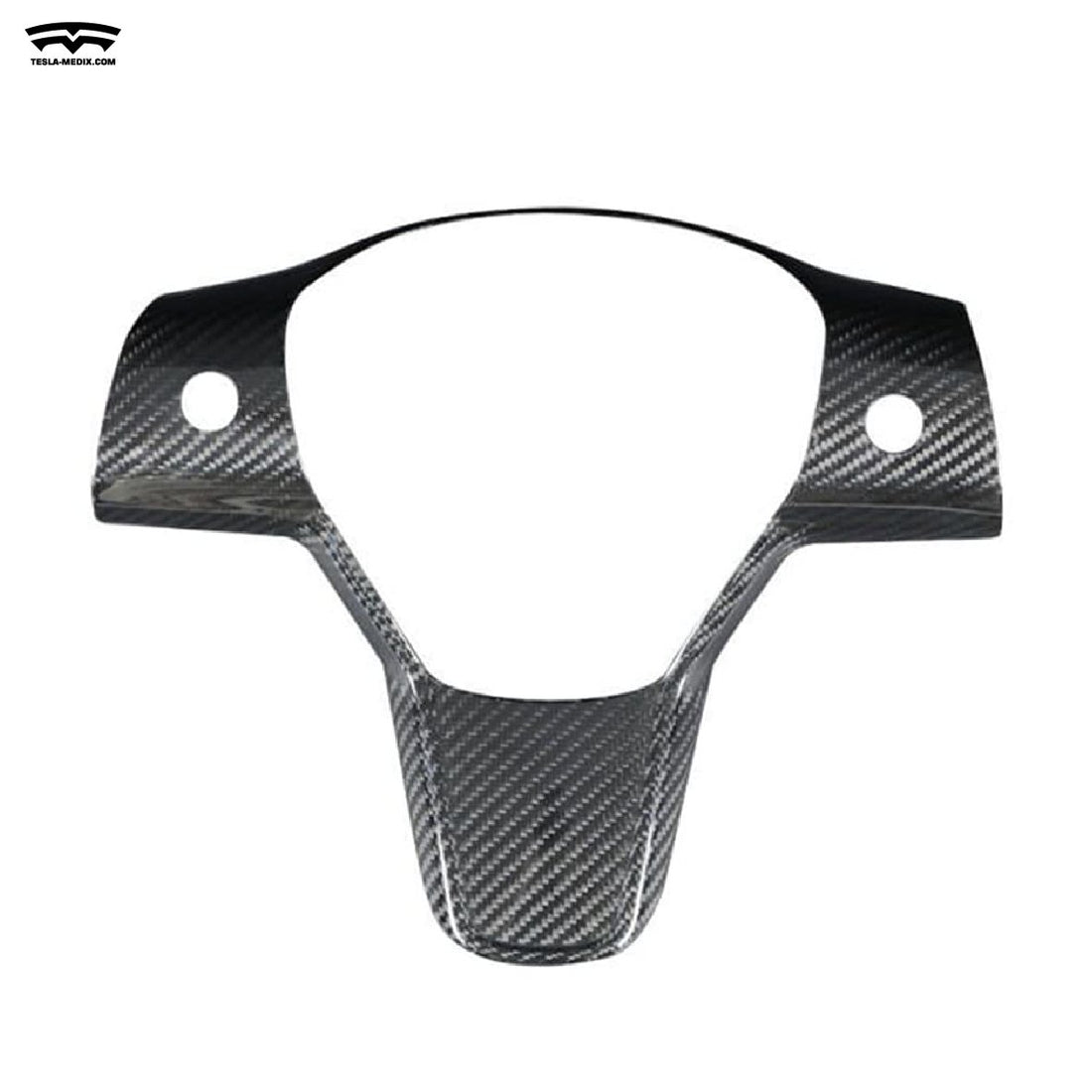 Single Piece Real Carbon Fiber Steering Wheel Fascia For Tesla Model 3/Y